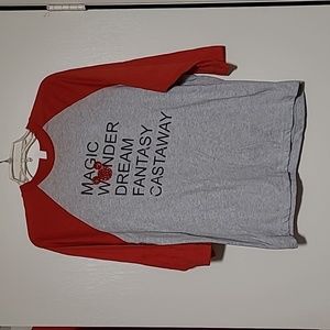 Baseball style t-shirt with Disney Cruise Line boat names plus Castaway Cay